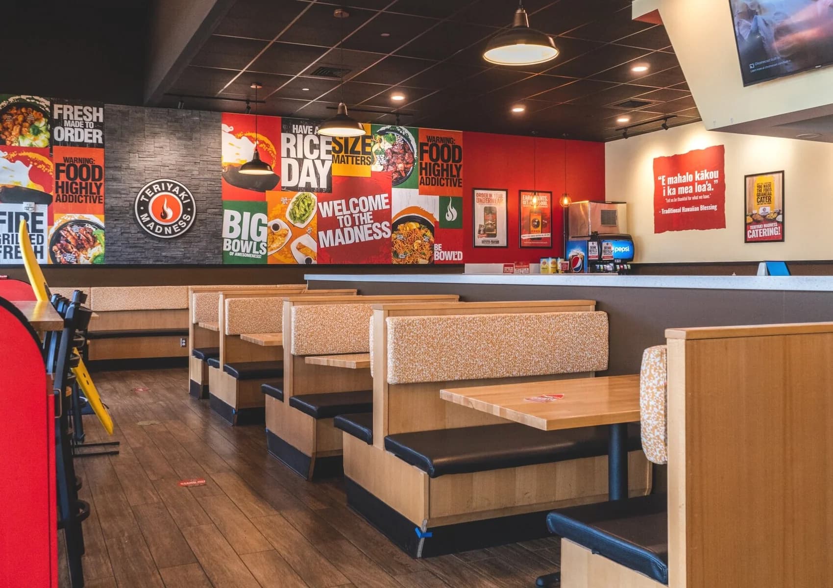 RLM certified lighting fixtures in upscale restaurant interior